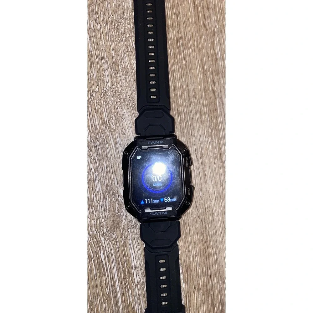 SATM Tank Black Waterproof Smartwatch Only